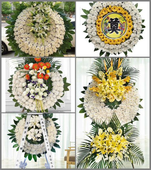 江苏泰州姜堰区白米镇甸河村花圈速递